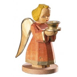 Engel als Kerzenhalter - Rot, 7 cm