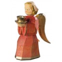 Engel als Kerzenhalter - Rot, 11 cm