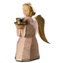 Engel als Kerzenhalter - natur, 11 cm